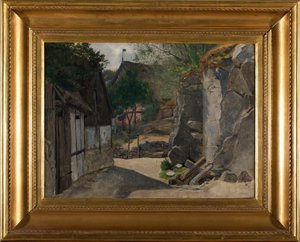 Vista de Gudhjem de Otto Haslund